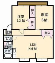 ウィンディア松縄 B棟の間取り画像