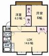 ウィンディア松縄 B棟の間取り画像