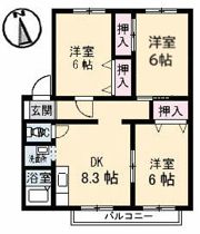 サンビレッジ高松 K棟の間取り画像