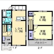 楠上町一戸建岡内邸の間取り画像