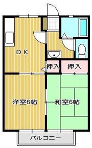 ニューコーポラス香川の間取り画像