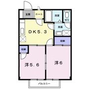 ロマネスクローズ Bの間取り画像