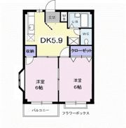 エルディム西本Bの間取り画像