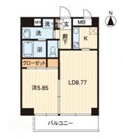 アルファレガロ錦町の間取り画像