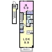 フルールM2の間取り画像