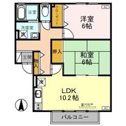オーク ヴィレッジ Bの間取り画像