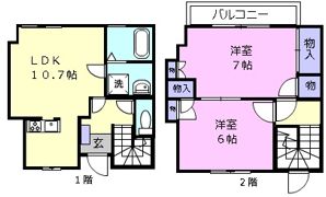 プレタメゾン結城A棟の間取り画像