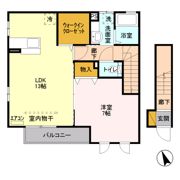 モン ビラージュ Bの間取り画像