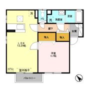サンファースト Bの間取り画像