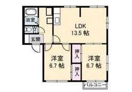 フレグランス石川の間取り画像