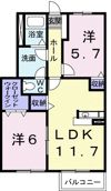 ロジュマン国分寺3の間取り画像