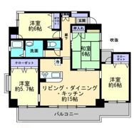 ストーンレイク子の浜B棟の間取り画像