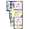 クラール土器西Aの間取り画像