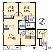 シャーメゾン中府の間取り画像
