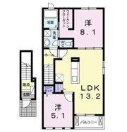 アンダンテ イースト Eの間取り画像