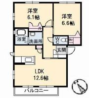 ガーデンプレイスTAMURA A棟の間取り画像