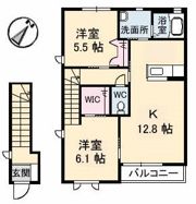 シャルマンラフォーレB棟の間取り画像