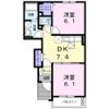 UMEDAガーデンヒルズBの間取り画像