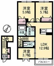 シェーン ヴィラの間取り画像
