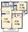 メゾン ド セードル B棟の間取り画像