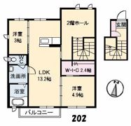 グランスィート田島 B棟の間取り画像