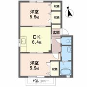 オレンジハイツの間取り画像