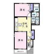 サンピエーノ高井Aの間取り画像