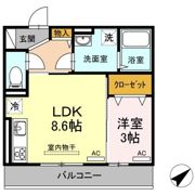 D-roomそらの間取り画像
