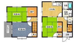 ネオウェーブ山手A～Hの間取り画像
