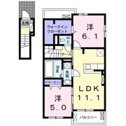 フェリチータ坂東 Cの間取り画像