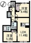 シャーメゾン柞原の間取り画像