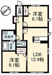 シャーメゾン郡家 C棟の間取り画像