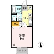 West千日の間取り画像