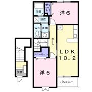 コア みのりBの間取り画像