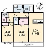 アルフラット津森町の間取り画像
