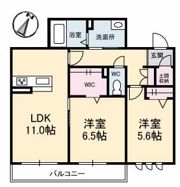 アルフラット津森町の間取り画像