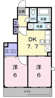 プランタンフルールAの間取り画像
