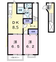 コスモハイツ Cの間取り画像