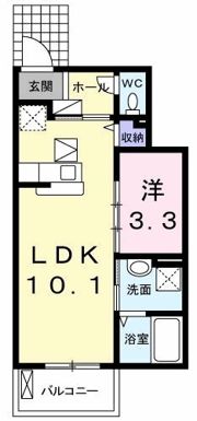 八幡館の間取り画像