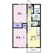アメニティハイツカワシマ Aの間取り画像