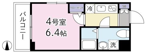 シャトーライフ立川Ⅰの間取り画像