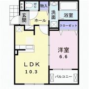クレアガーデンAの間取り画像