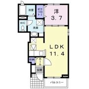 HINATA Ⅰの間取り画像