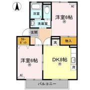 ベルコート B棟の間取り画像