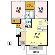 セジュールコート A棟の間取り画像