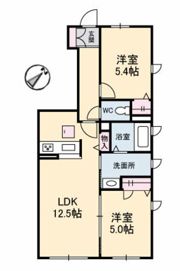 プロヌーブ生野原 B棟の間取り画像