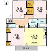 ロジュマンEST A棟の間取り画像