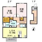 ルーラル タウン B棟の間取り画像