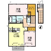 ジュネス東岩瀬 Aの間取り画像