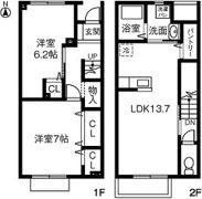 CLAIR新出山の間取り画像